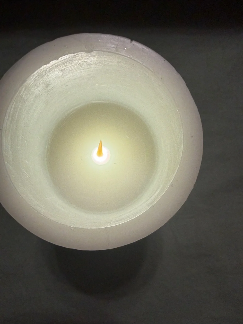 Cream to Gray Ombre Pillar Candle - Home Accents